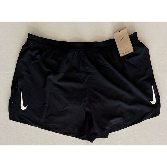Nike CJ7840-010 Aeroswift ADV 4” Men's Sz XXL Running Racing Shorts Black - Picture 1 of 6
